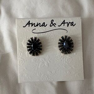 Anna & Ava Dark Sapphire Stud Earrings